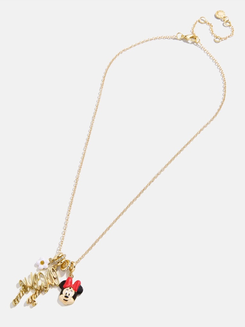NIP Baublebar Disney Minnie Mouse Cluster Charm Necklace - Picture 2 of 3